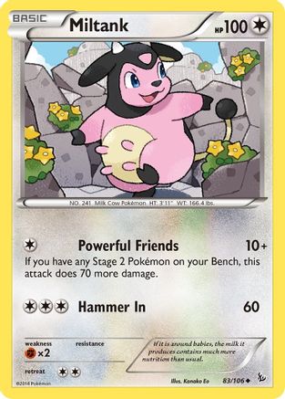 Miltank 083/106 - XY Flashfire