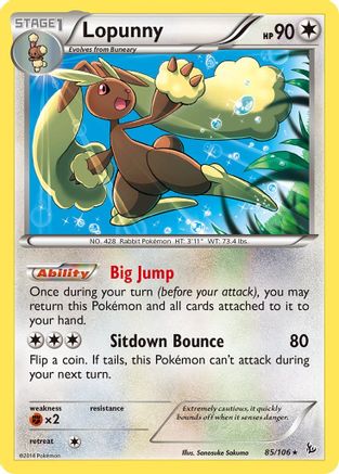 Lopunny 085/106 - XY Flashfire Reverse Holofoil