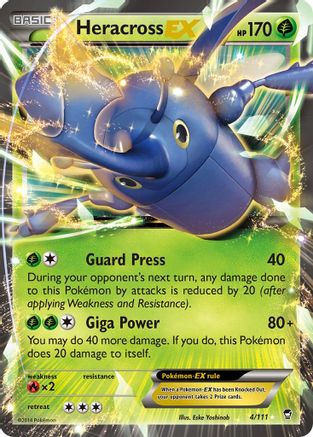 Heracross EX 004/111 - XY Furious Fists Holofoil