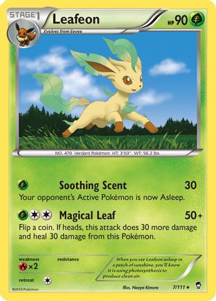 Leafeon 007/111 - XY Furious Fists Reverse Holofoil