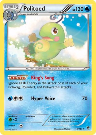 Politoed 018/111 - XY Furious Fists