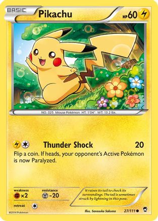 Pikachu 027/111 - XY Furious Fists
