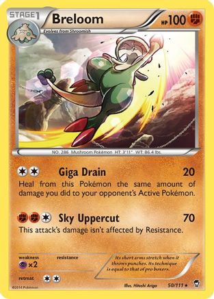 Breloom 050/111 - XY Furious Fists Reverse Holofoil