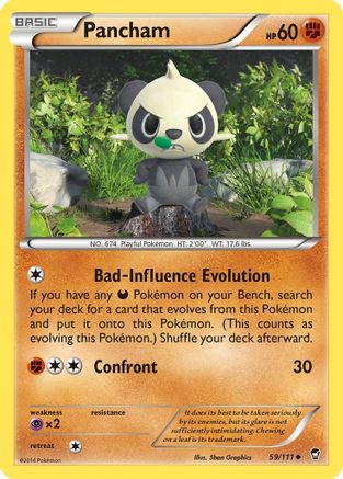 Pancham 059/111 - XY Furious Fists Reverse Holofoil