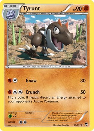 Tyrunt 061/111 - XY Furious Fists Reverse Holofoil