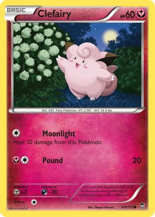 Clefairy 069/111 - XY Furious Fists Reverse Holofoil