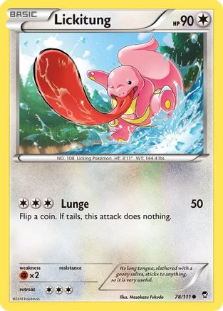 Lickitung 078/111 - XY Furious Fists Reverse Holofoil