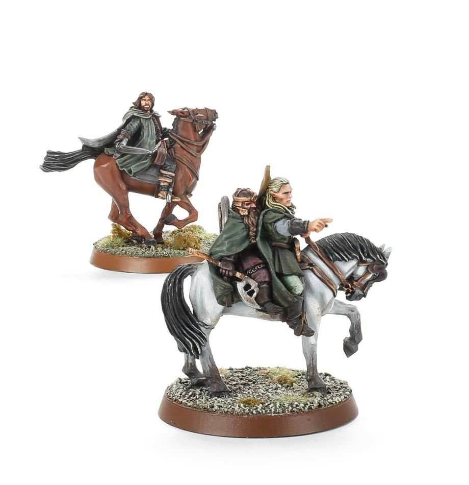 The Lord of the Rings - The Three Hunters Mounted -