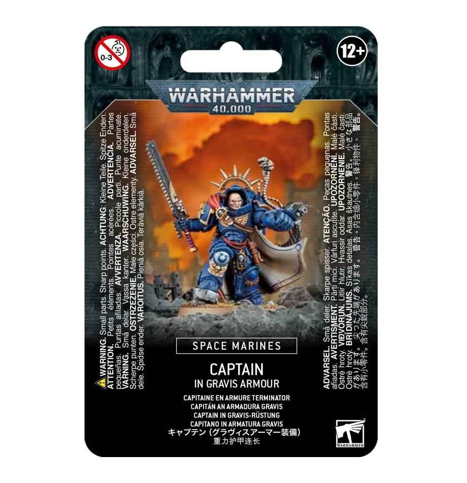 Warhammer 40K: Space Marines - Captain in Gravis Armour -