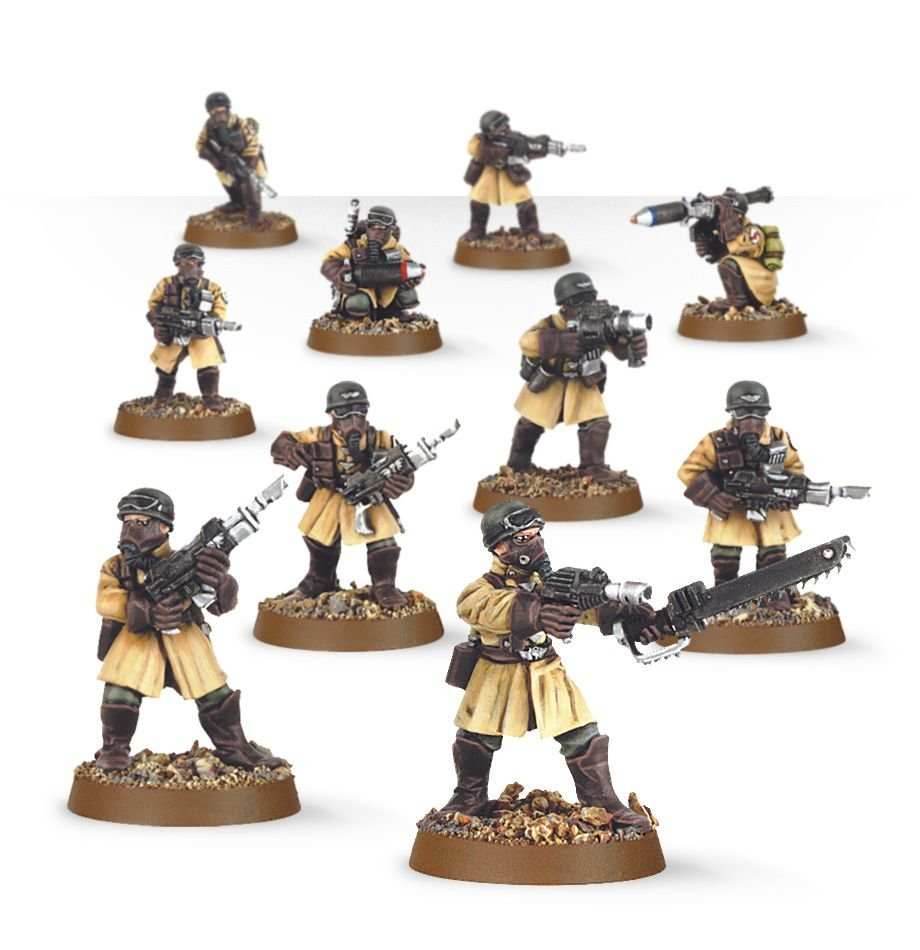 Warhammer 40K: Astra Militarum - Steel Legion Squad -