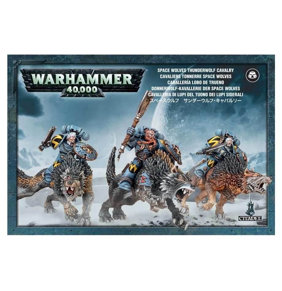Warhammer 40K: Space Woves - Thunderwolf Cavalry -