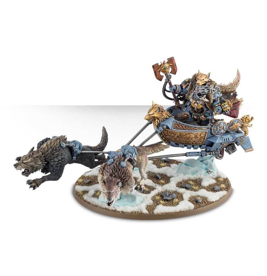 Warhammer 40K: Space Wolves - Logan Grimnar on Stormrider -