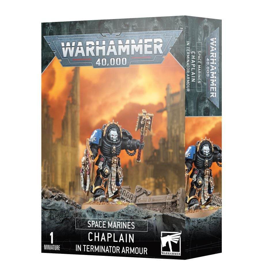 Warhammer 40k Space Marines Chaplain in Terminator Armor -