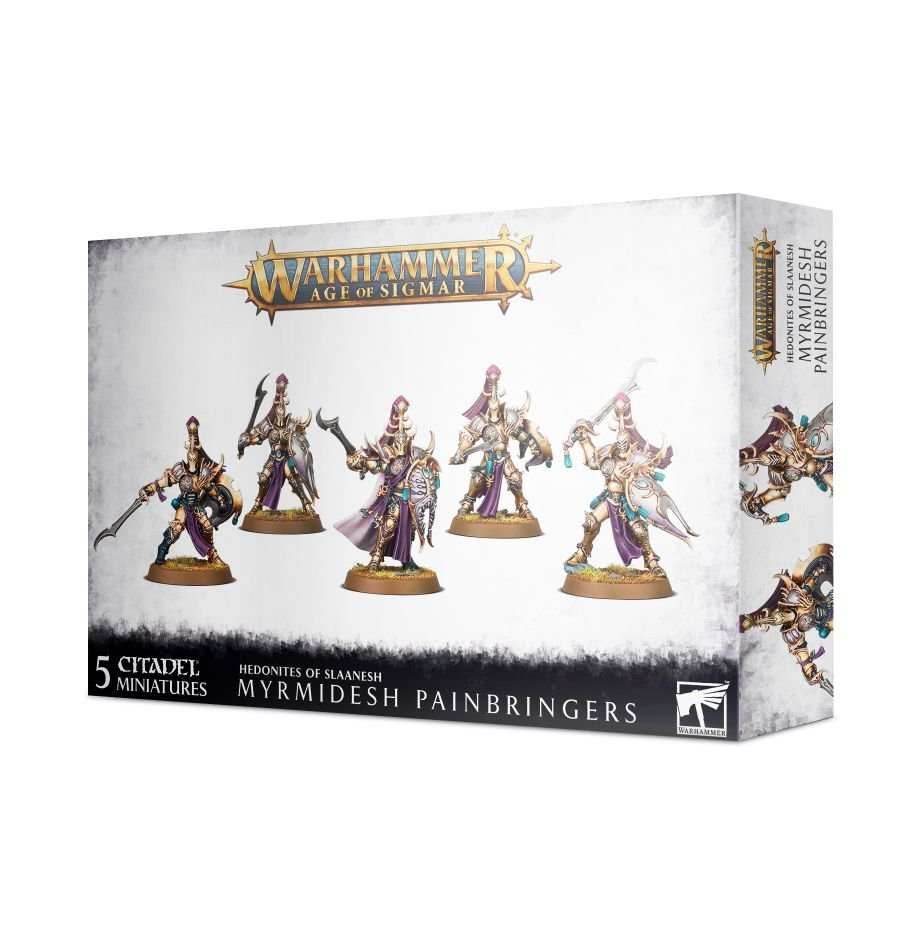 Warhammer: Hedonites of Slaanesh - Myrmidesh Painbringers/Symbaresh Twinsouls -