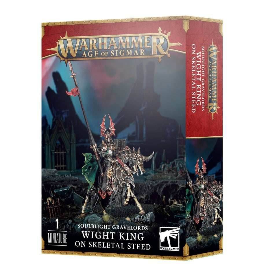 Warhammer: Soulblight Gravelords - Wight King on Skeletal Steed -