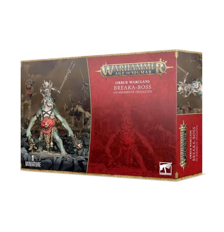 Warhammer: Orruk Warclans - Breaka-boss on Mirebrute Troggoth -