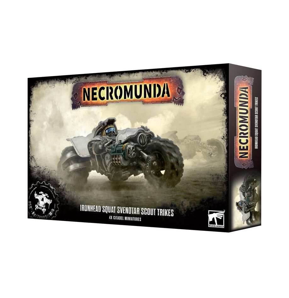 Necromunda: Ironhead Squat Svenotar Scout Trikes -