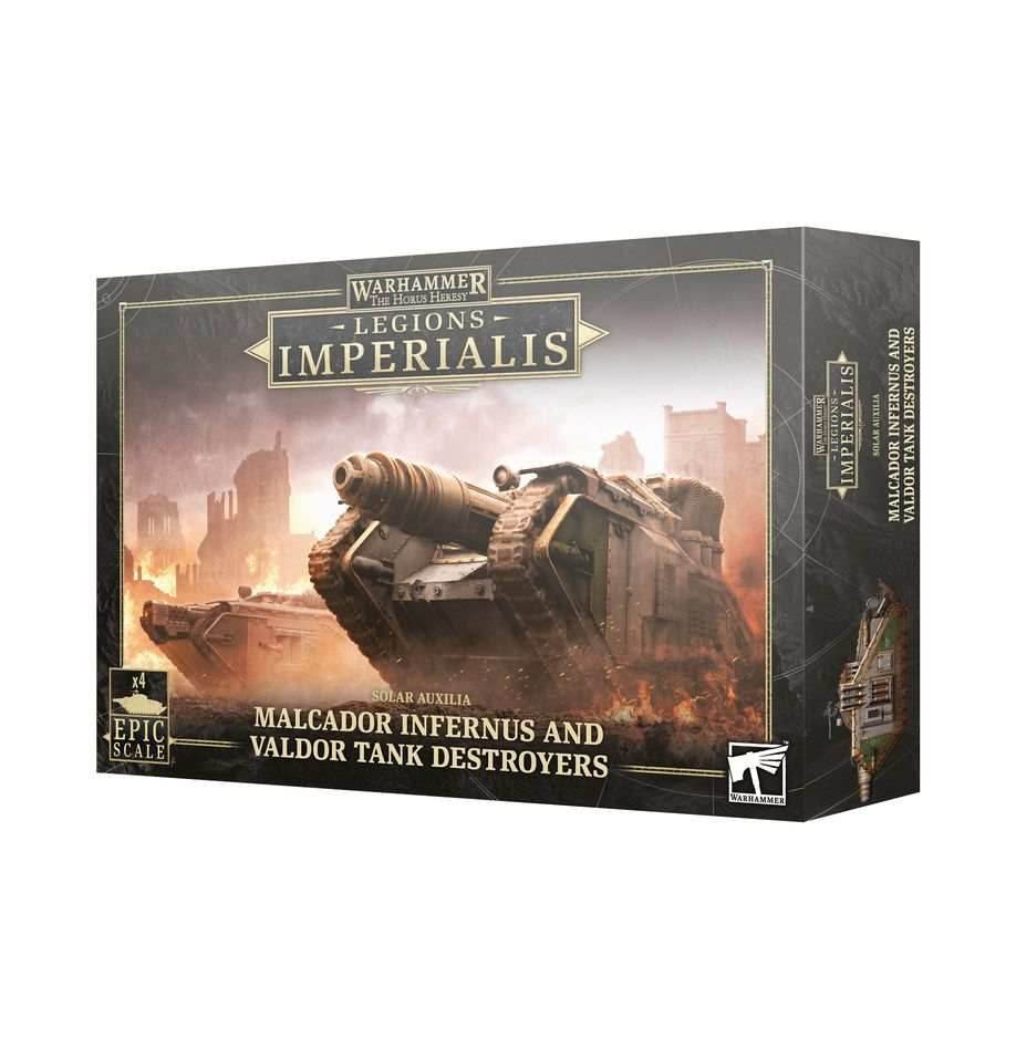 Warhammer Legions Imperialis: Malcador Infernus and Valdor Tank Destroyers -