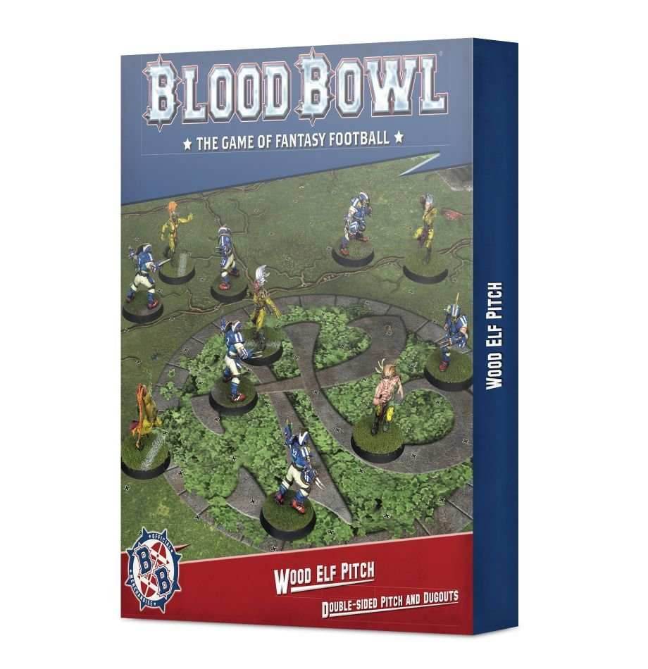 Blood Bowl: Wood Elf Double-sided Pitch and Dugouts Set -