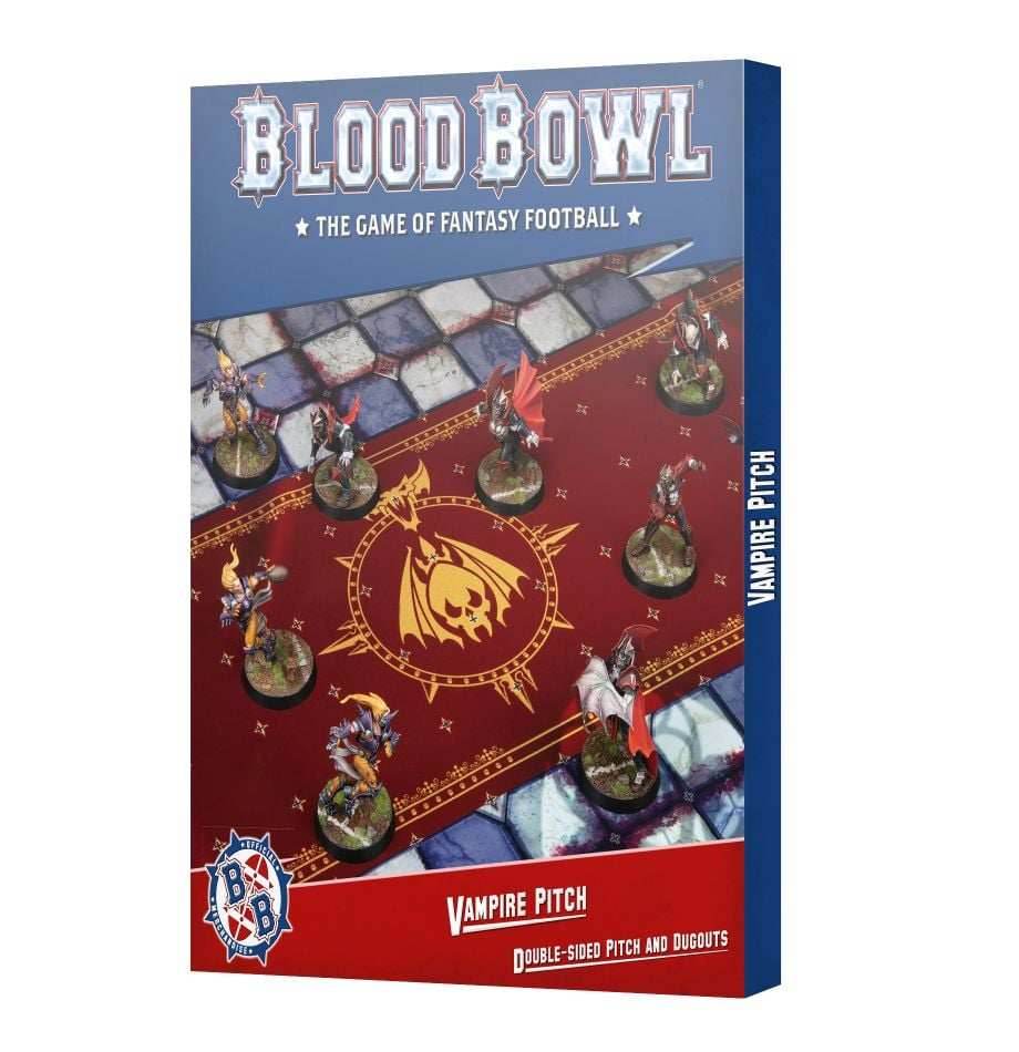 Blood Bowl: Vampires Pitch – Double-sided Pitch and Dugouts Set -