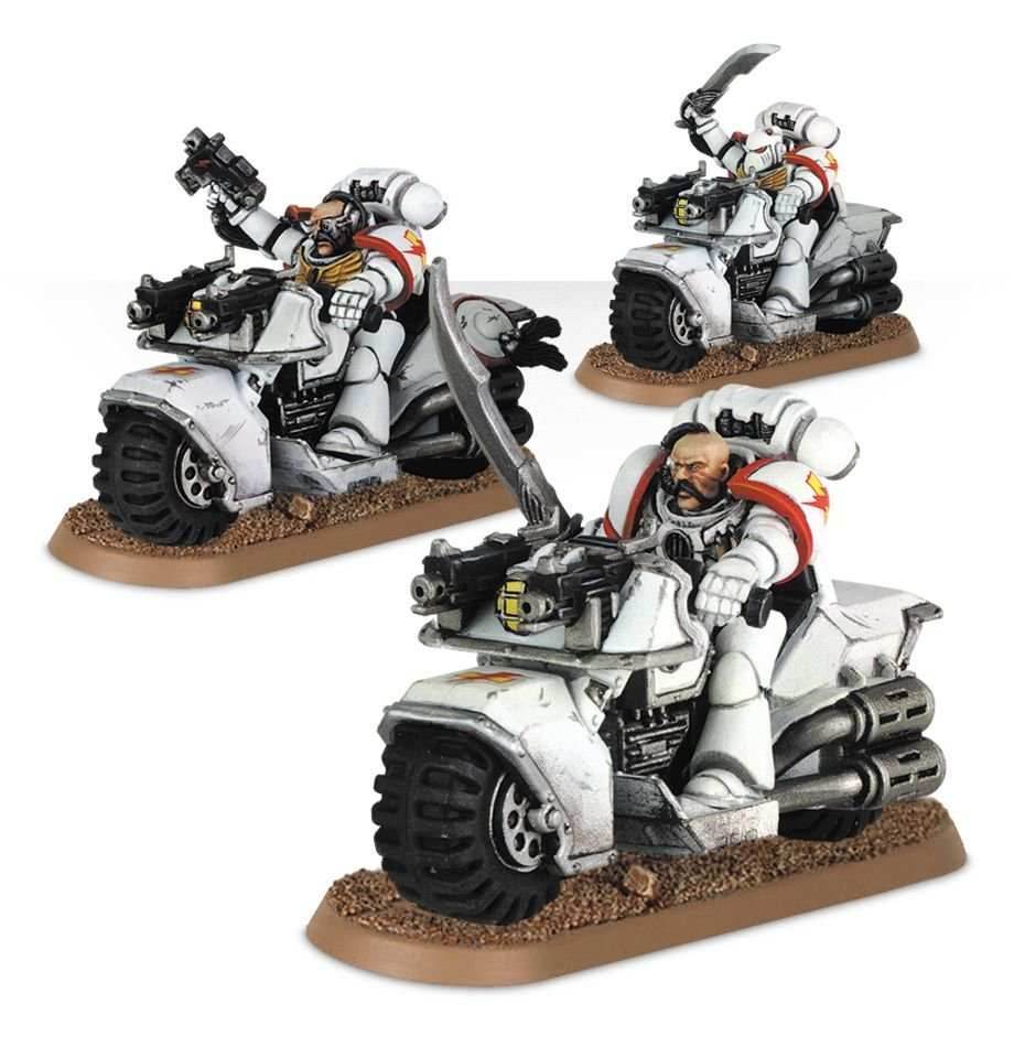 Warhammer 40K: White Scars - Bike Squad Upgrade Pack -