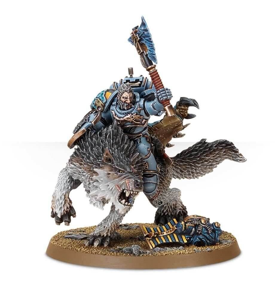 Warhammer 40K: Space Wolves - Wolf on Thunderwolf -