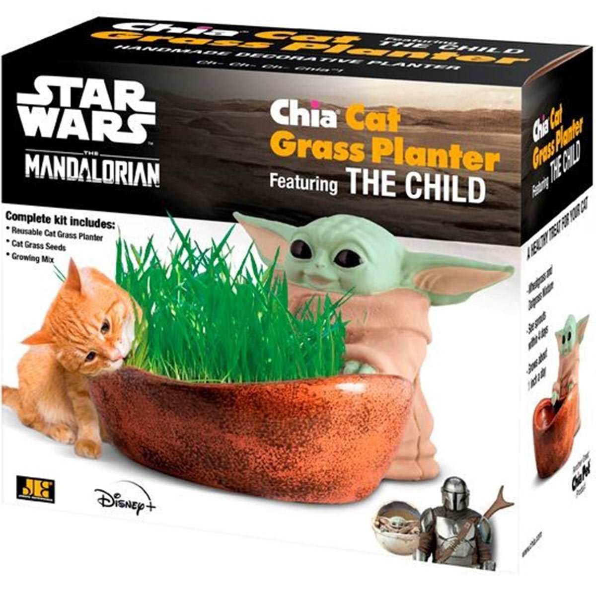 NECA Star Wars: The Mandalorian - The Child Chia Cat Grass Planter -