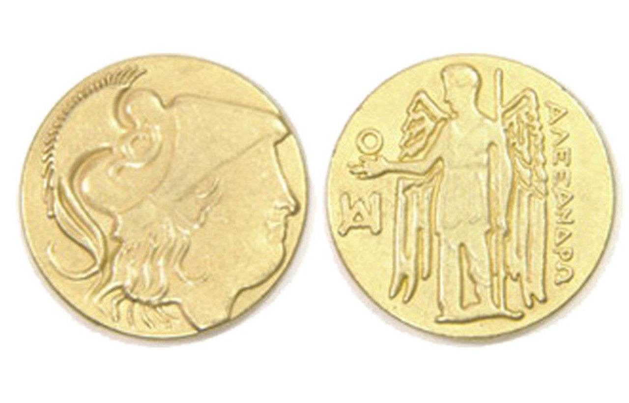 Ancient Greek Themed Gaming Coins - Jumbo 35mm (6-Pack) -