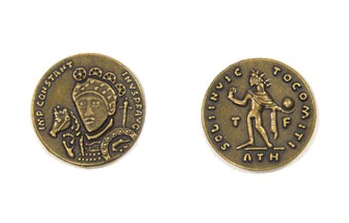 Roman Themed Gaming Coins - Medium 25mm (12-Pack) -