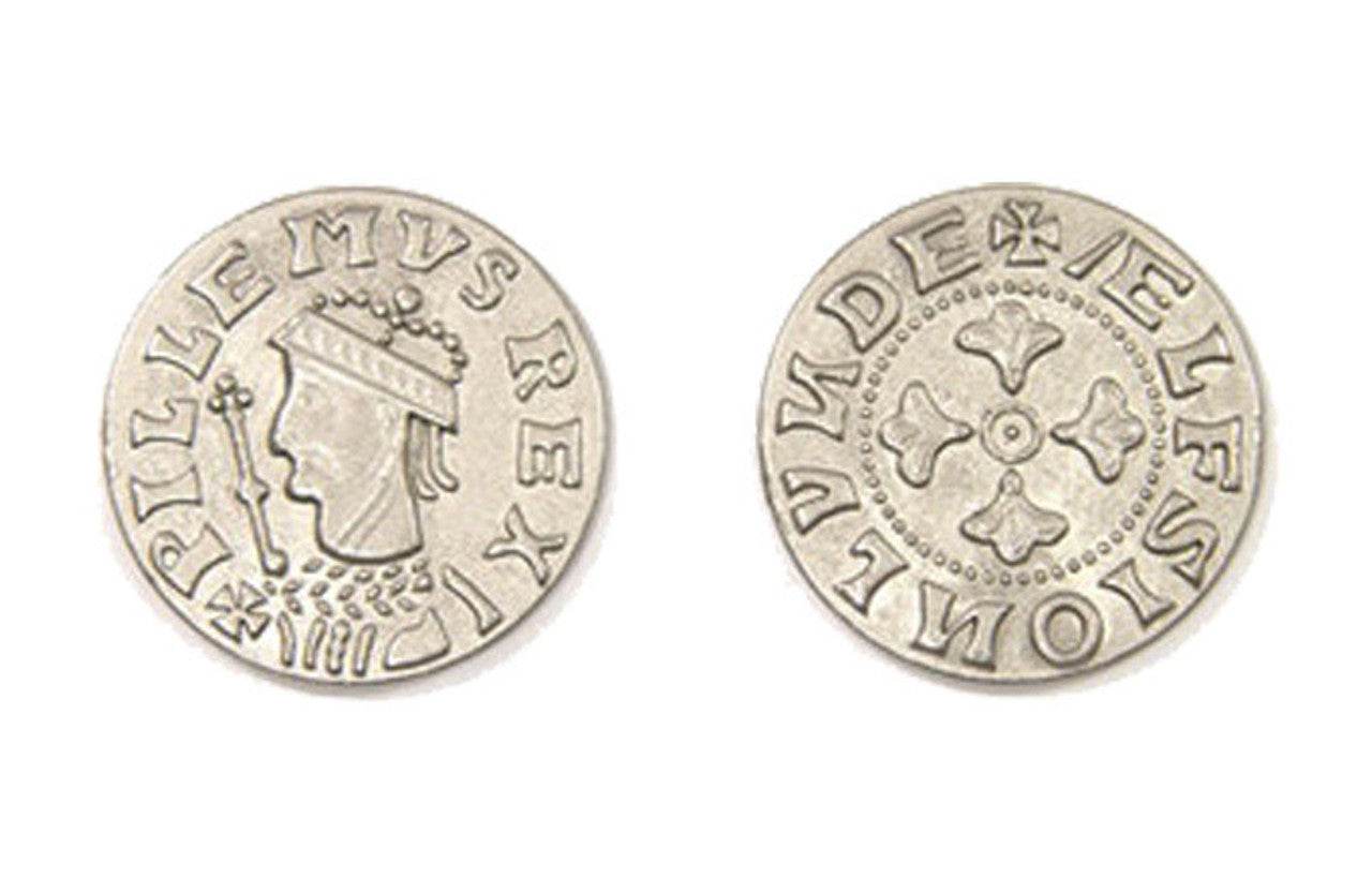Middle Ages Themed Gaming Coins - Large 30mm (9-Pack) -