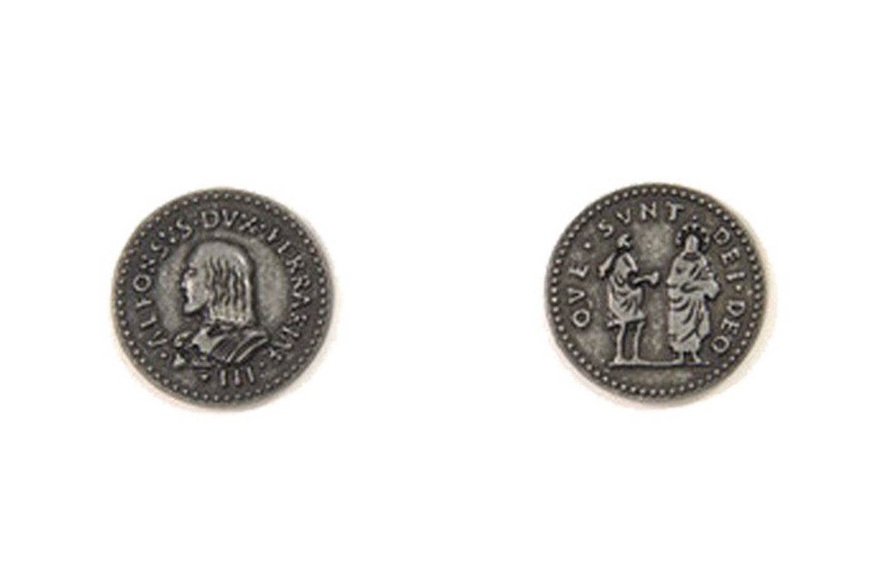 Renaissance Themed Gaming Coins - Small 20mm (15-Pack) -