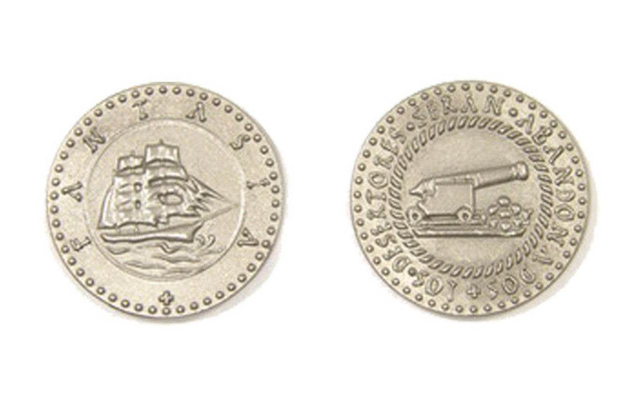 Pirate Ships Themed Gaming Coins - Large 30mm (9-Pack) -