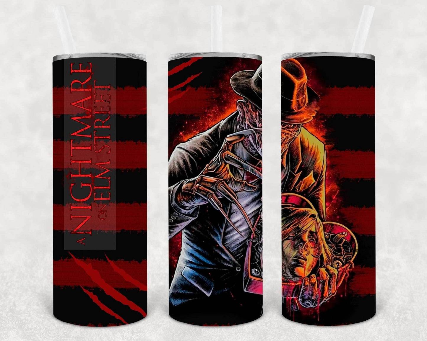 A Nightmare on Elm Street 20 oz Skinny Tumbler -