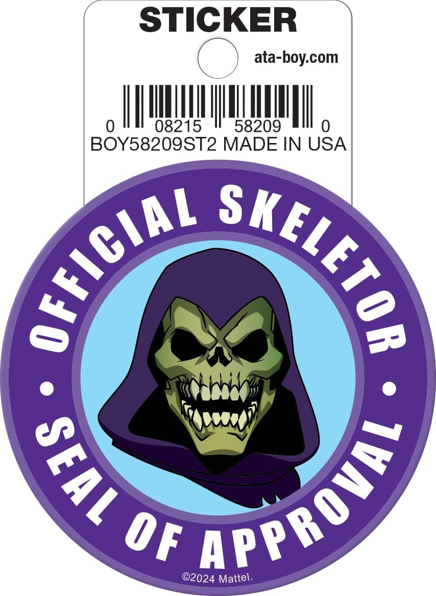 Masters of the Universe: Skeletor Seal of Approval Die Cut Vinyl Sticker - 3"