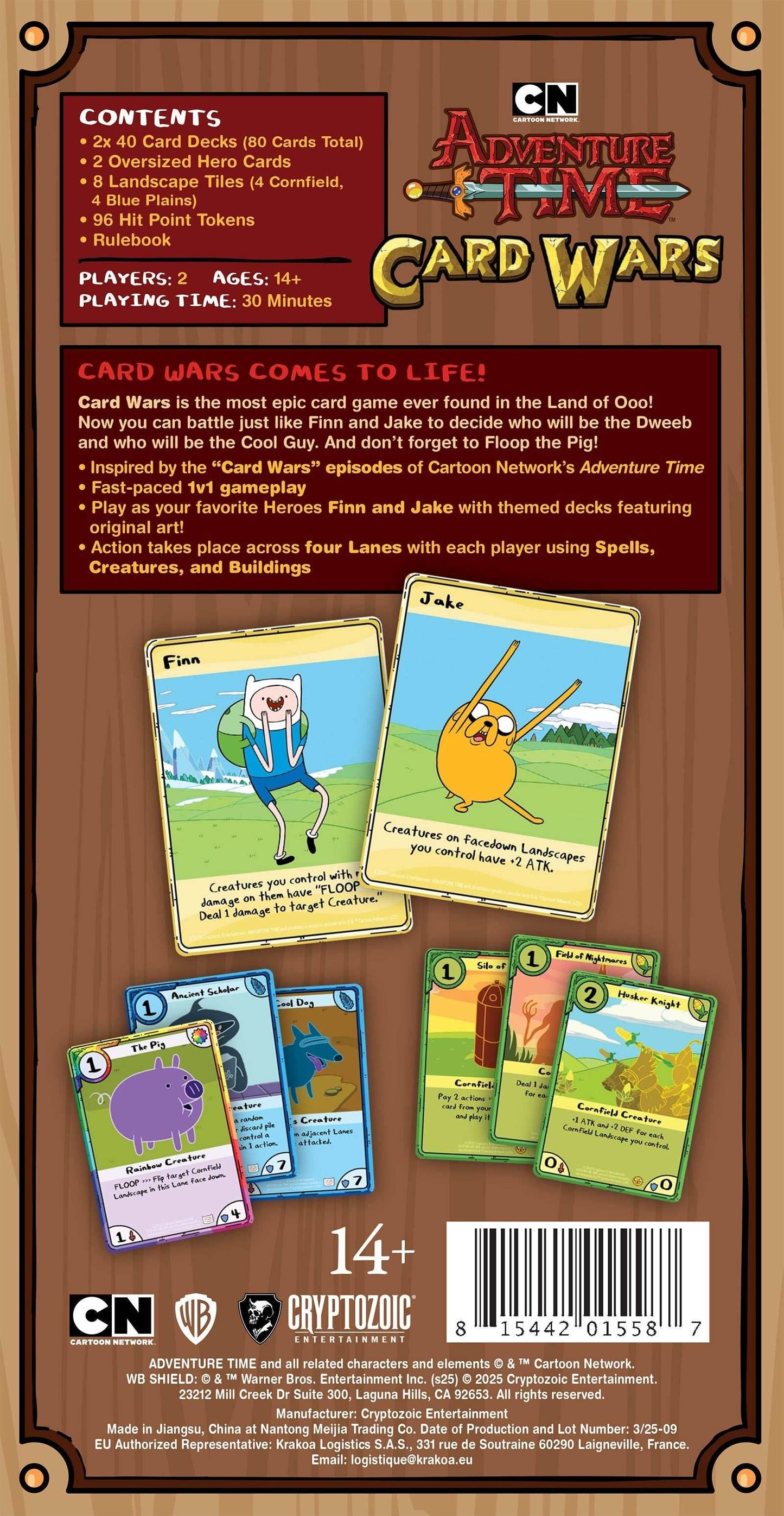 Adventure Time Card Wars Collector's Pack: Finn vs. Jake -