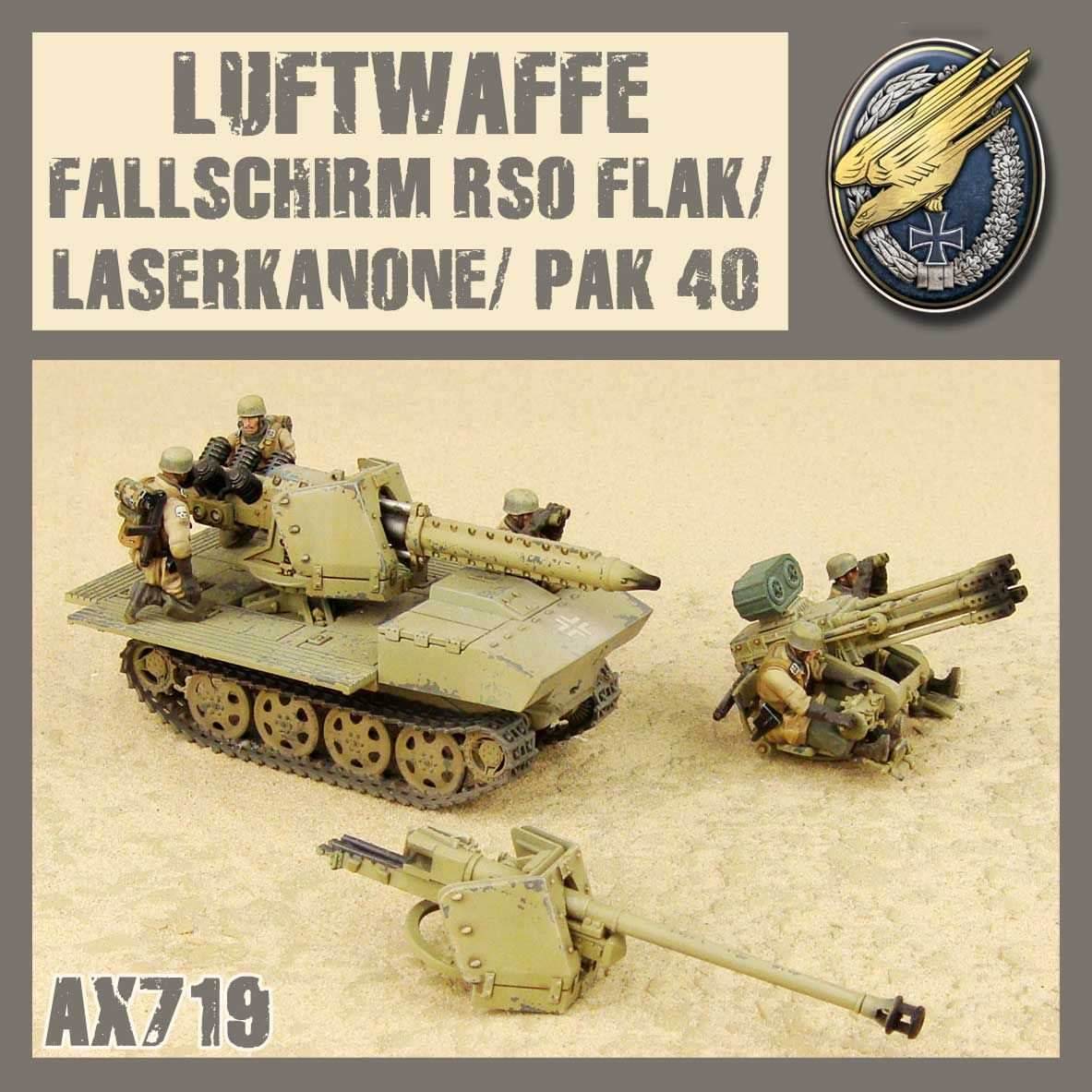 DUST 1947: Fallschirmjäger RSO Flak3/Pak40/Laserkanone -