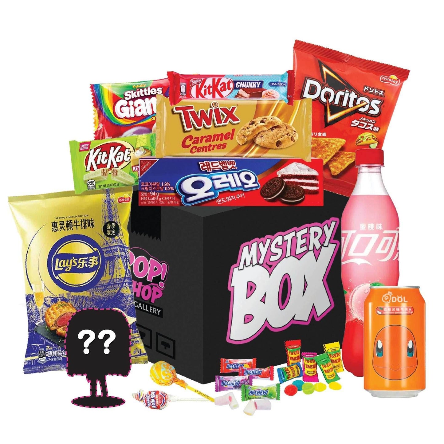 $50 Medium Exotic Snack and Soda Mystery Box -