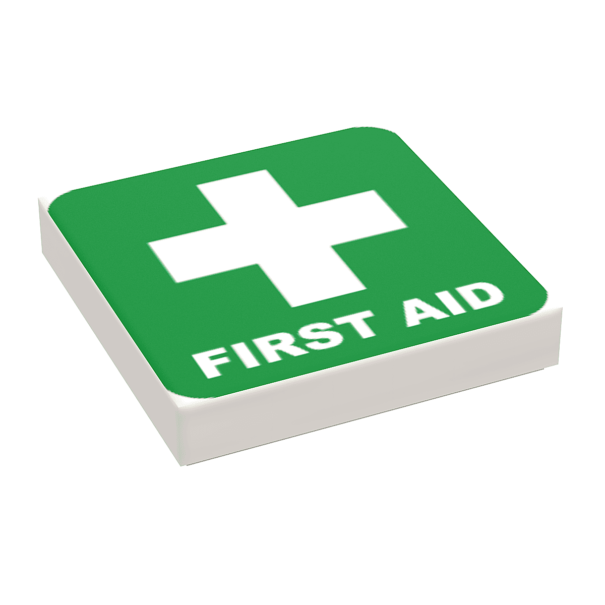 First Aid (Medical) - B3 Customs Printed 2x2 Tile made using LEGO part -