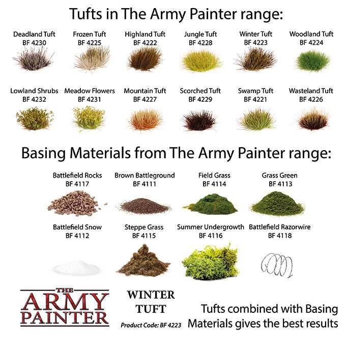 Army Painter Tools: Battlefields: Winter Tuft -