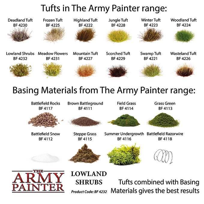 Army Painter Tools: Battlefields: Lowland Shrubs -