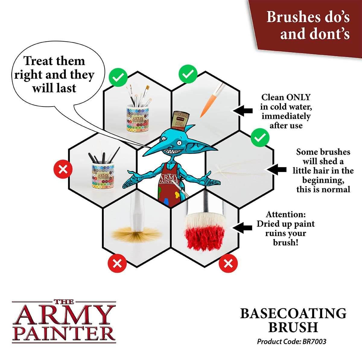 Army Painter Tools: Hobby Brush - Basecoating -
