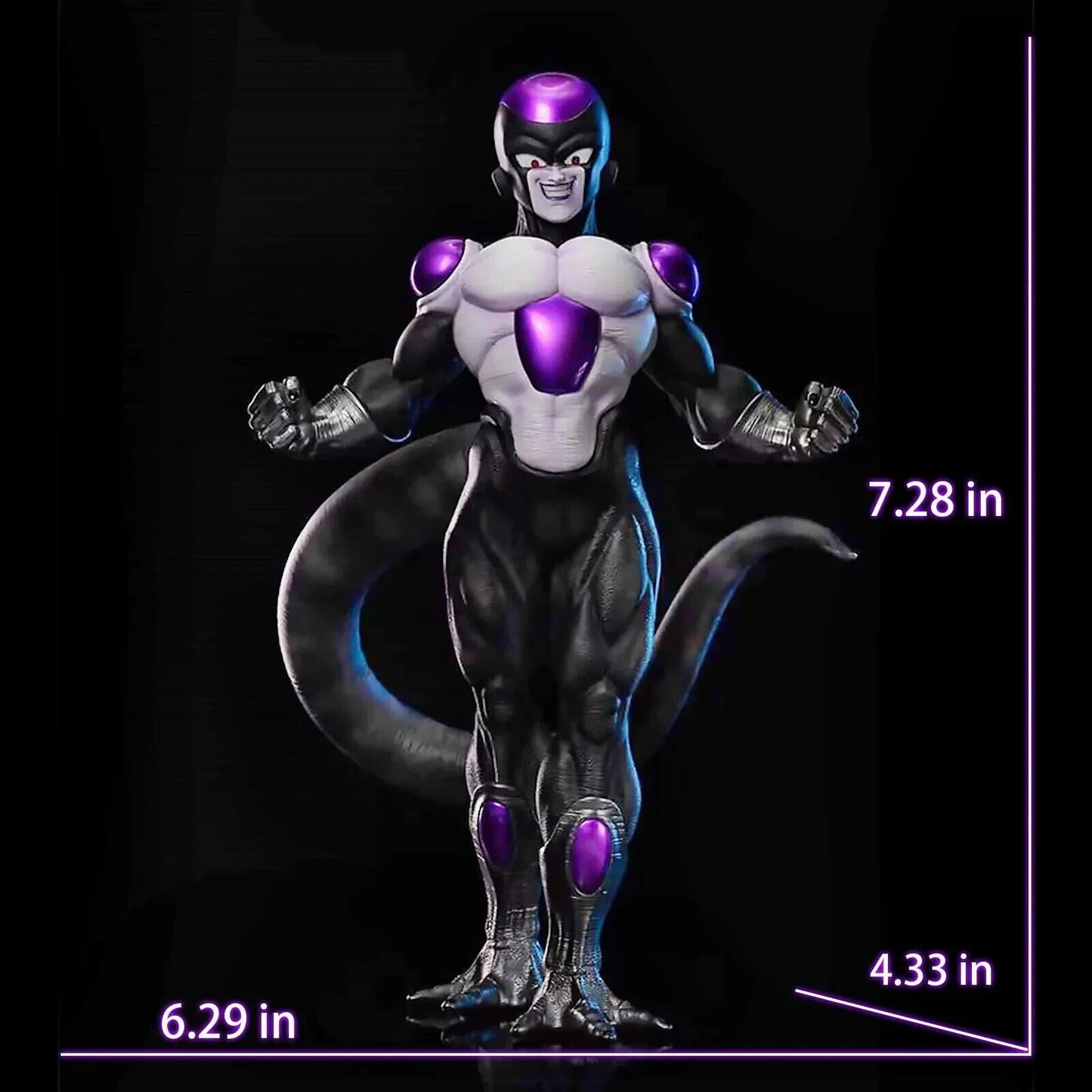 Black Frieza Figure, Dragon Ball Super Golden Frieza Figurine, Anime Gifts 7 in