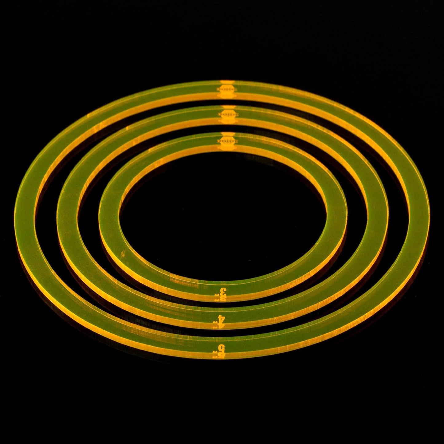 Blast Rings - Fluorescent Yellow / 3 inch
