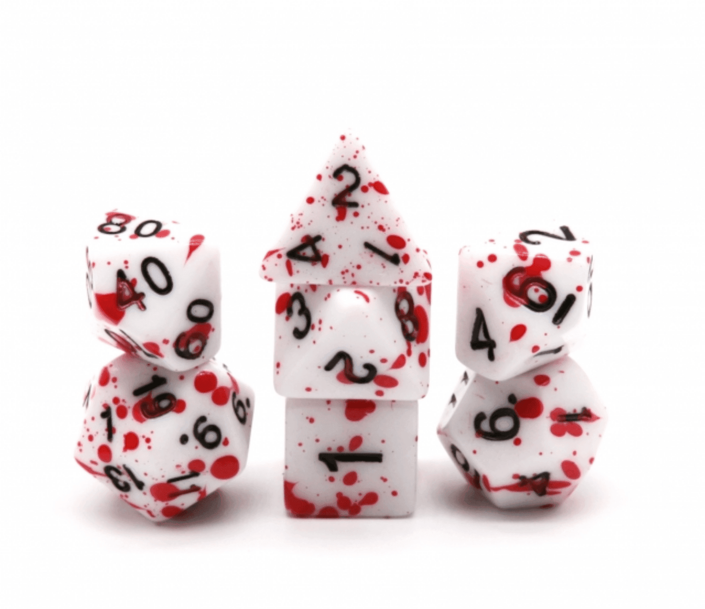 Blood Splatter RPG Dice Set -