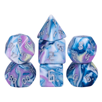 Blooming Violets RPG Dice Set -