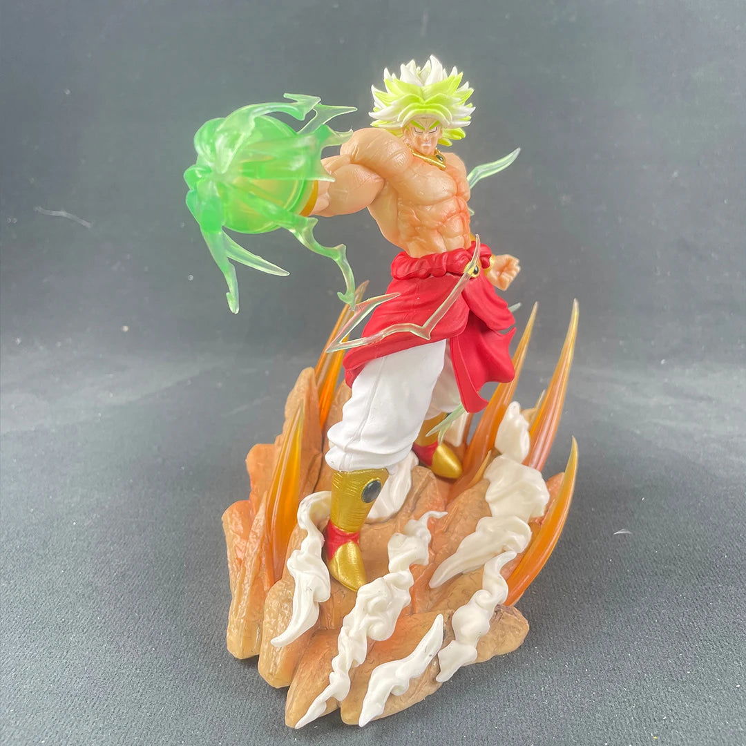 Broly Vs Son Goku Figure, Dragon Ball Z Legedary Super Saiyan Figurine Anime 8in