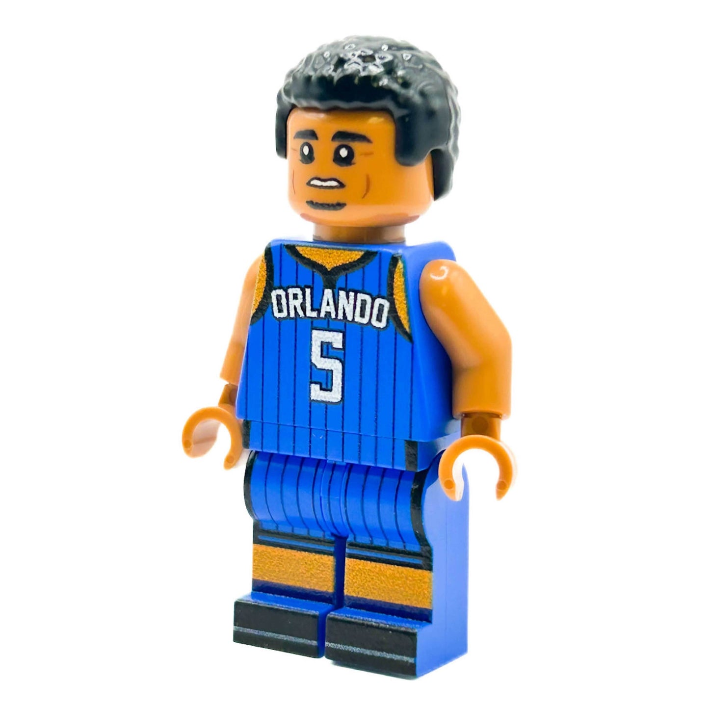 PAOLO #5 Orlando Basketball Player Minifig made using LEGO parts -