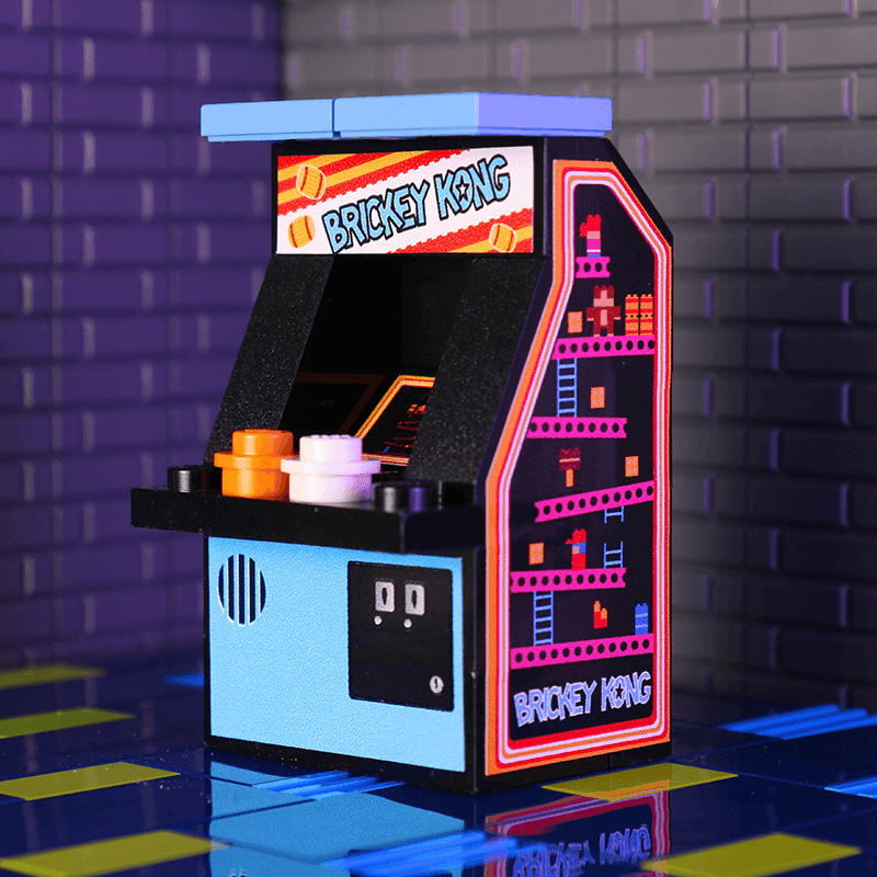 Brickey Kong - Custom Arcade Machine made using LEGO parts -