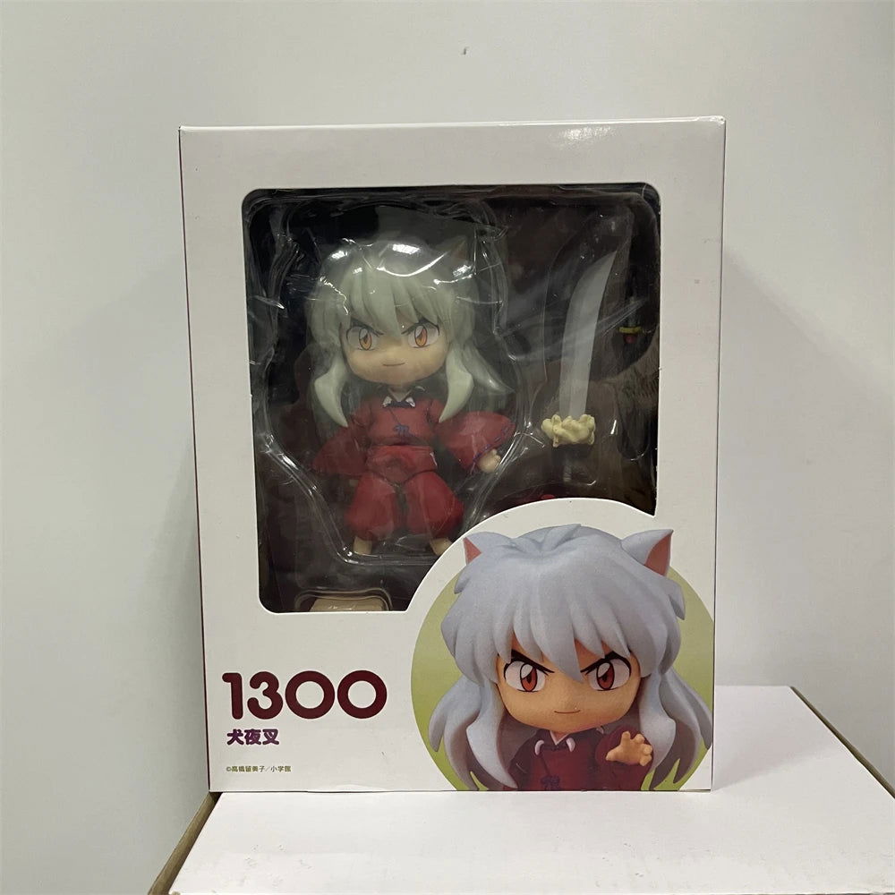 Cute Inuyasha and Sesshoumaru Anime FIgurines, Kawaii Chibi Action Figures PVC Cute Toys 10 cm