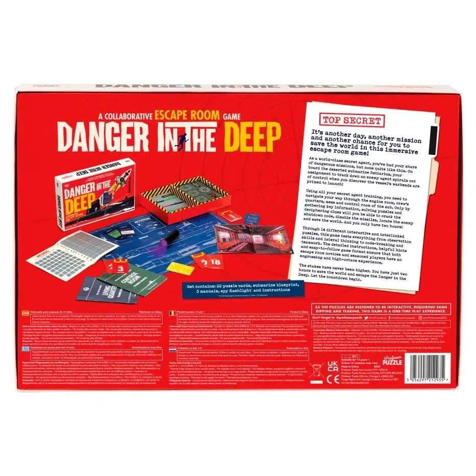 Danger in the Deep Escape Room Game Professor Puzzle -